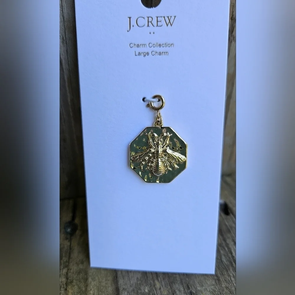 J. Crew Gold Bee Pendant